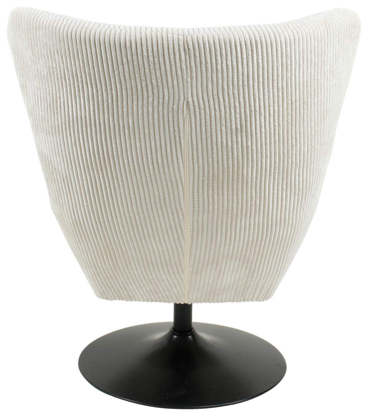 Fotel Shiba - krémszínű, Modern, textil/fém (76/99/87cm) - Mömax