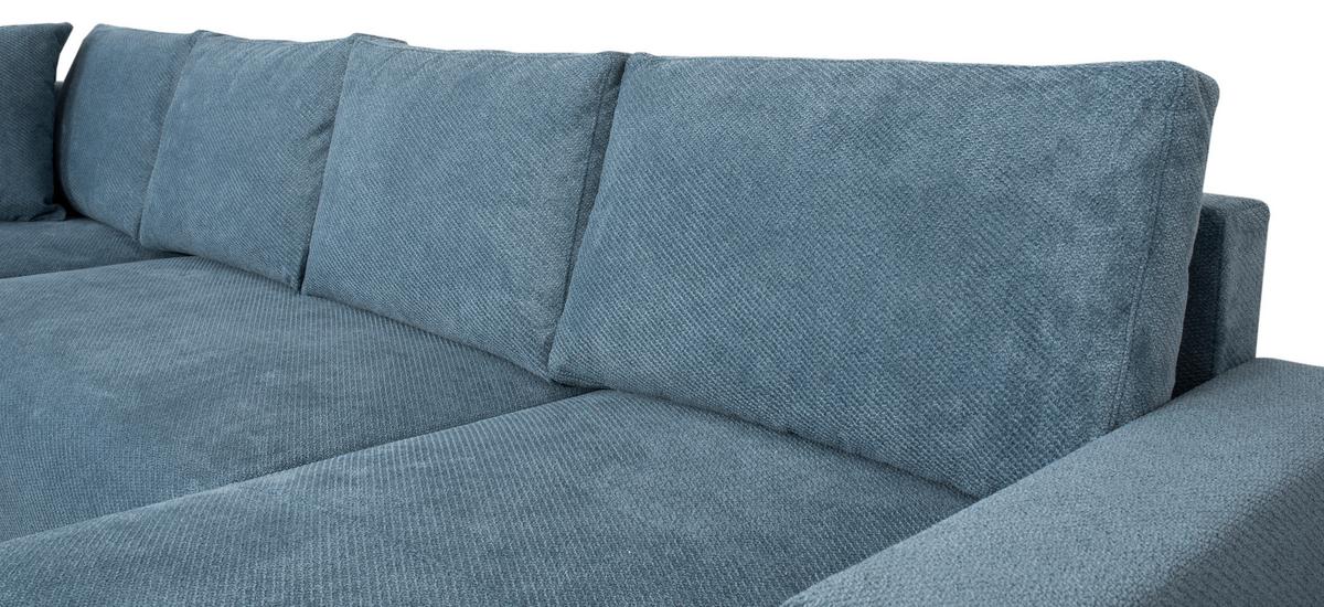 Canapea modulara VERONICE - albastru, Trend, textil (171/313/141cm)