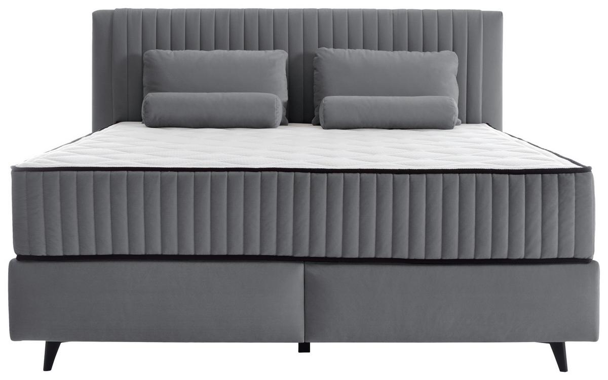 PAT BOX DREAM - gri închis, Modern, lemn/textil (160/200cm) - Premium Living