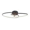 PLAFONNIER LED ELLU - noir, MODERN, métal/matière synthétique (51/16/8cm) - Mömax