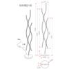 LED-GOLVLAMPA RELO - opal/svart, Modern, metall/plast (20/20/135cm) - Mömax
