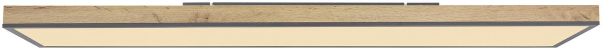 plafonnier in Graphitfarben max. 36Watt - Opal/Graphitfarben, Basics, Kunststoff/Metall (120/30/6,5cm) - Globo