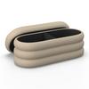BÄNK LORENA - beige, Modern, trä/textil (110/47/45cm) - Bessagi Home