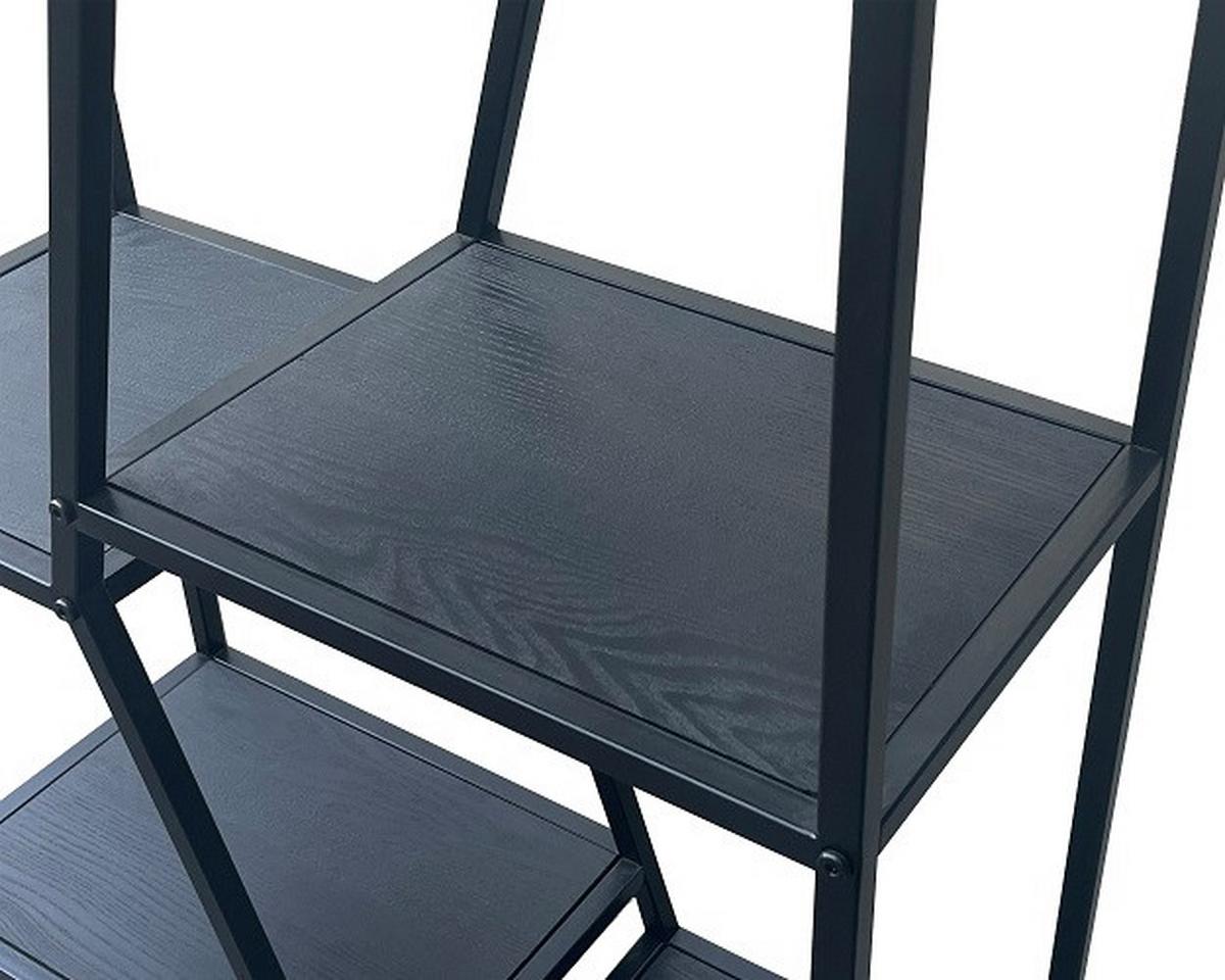Regal Amana in Schwarz - Schwarz, MODERN, Holz/Holzwerkstoff (60/170/26cm) - Mömax
