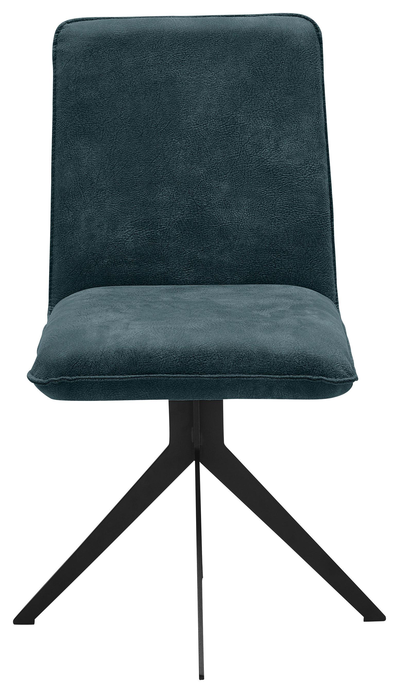 KRZESŁO MALIBU - petrol/czarny, Design, metal/tkanina (46,5/87/64cm) - Voleo