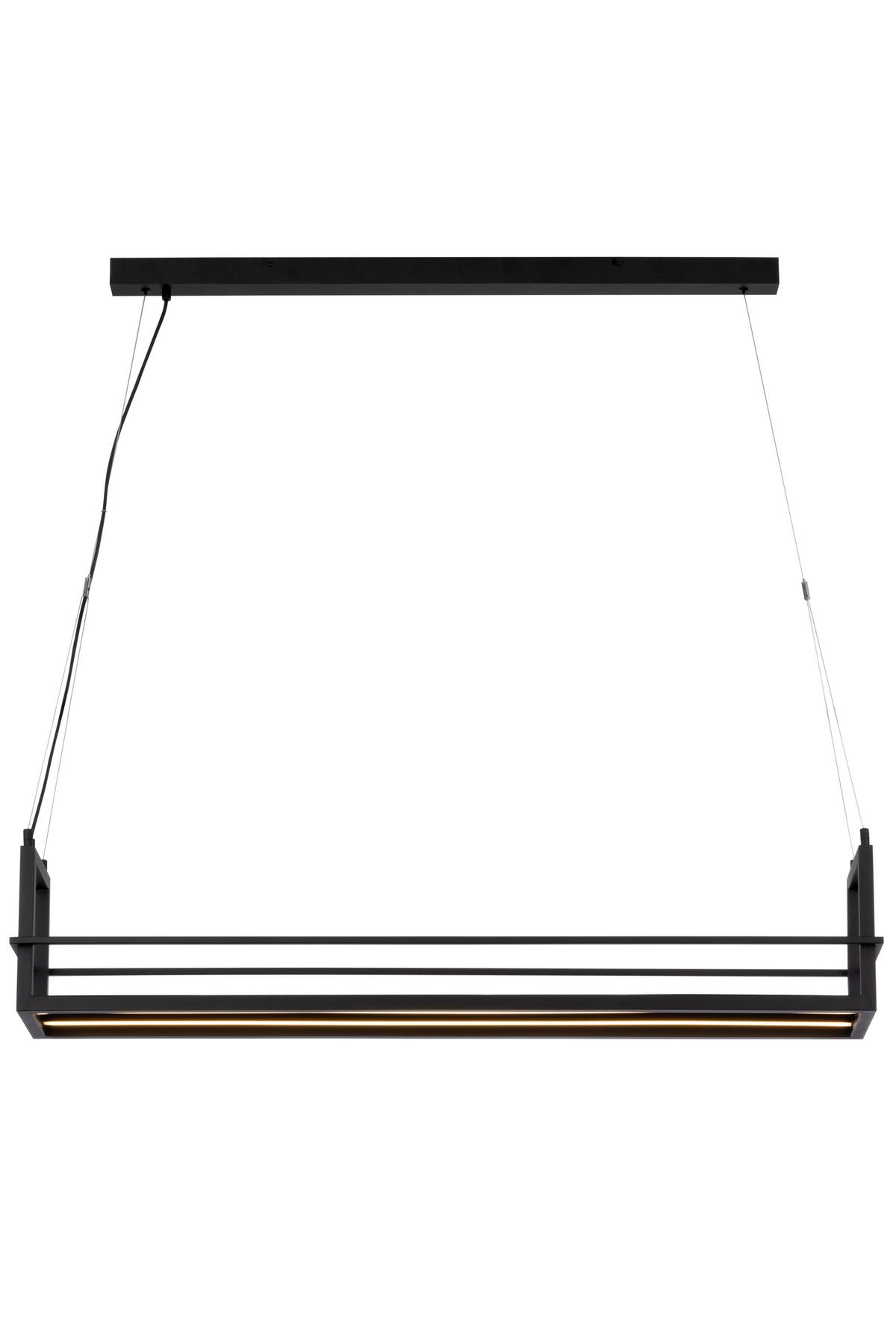 LAMPA WISZĄCA LED BURY *SBN* - czarny, Design, metal (118/22/150cm) - Novel