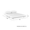 BÄDDSOFFA BELLA - vit/naturfärgad, Modern, metall/trä (141/77/85cm) - Bessagi Home