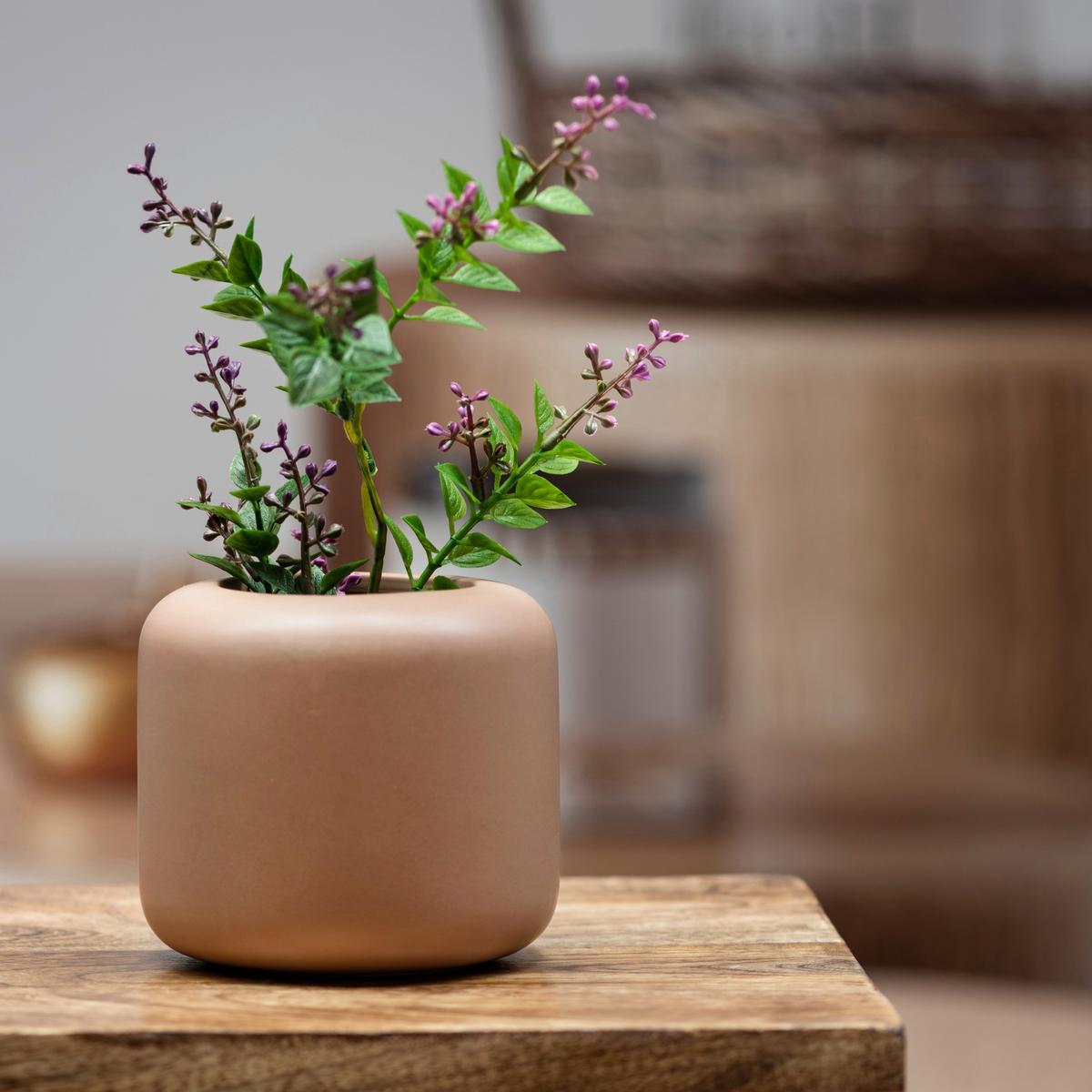 Vase Amada I In Dunkelbraun - Dunkelbraun, Basics, Keramik (11/10cm) - Modern Living