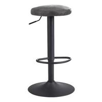 Barski Stol Barhocker - temno siva/črna, Moderno, kovina/tekstil (40/79/40cm) - MID.YOU