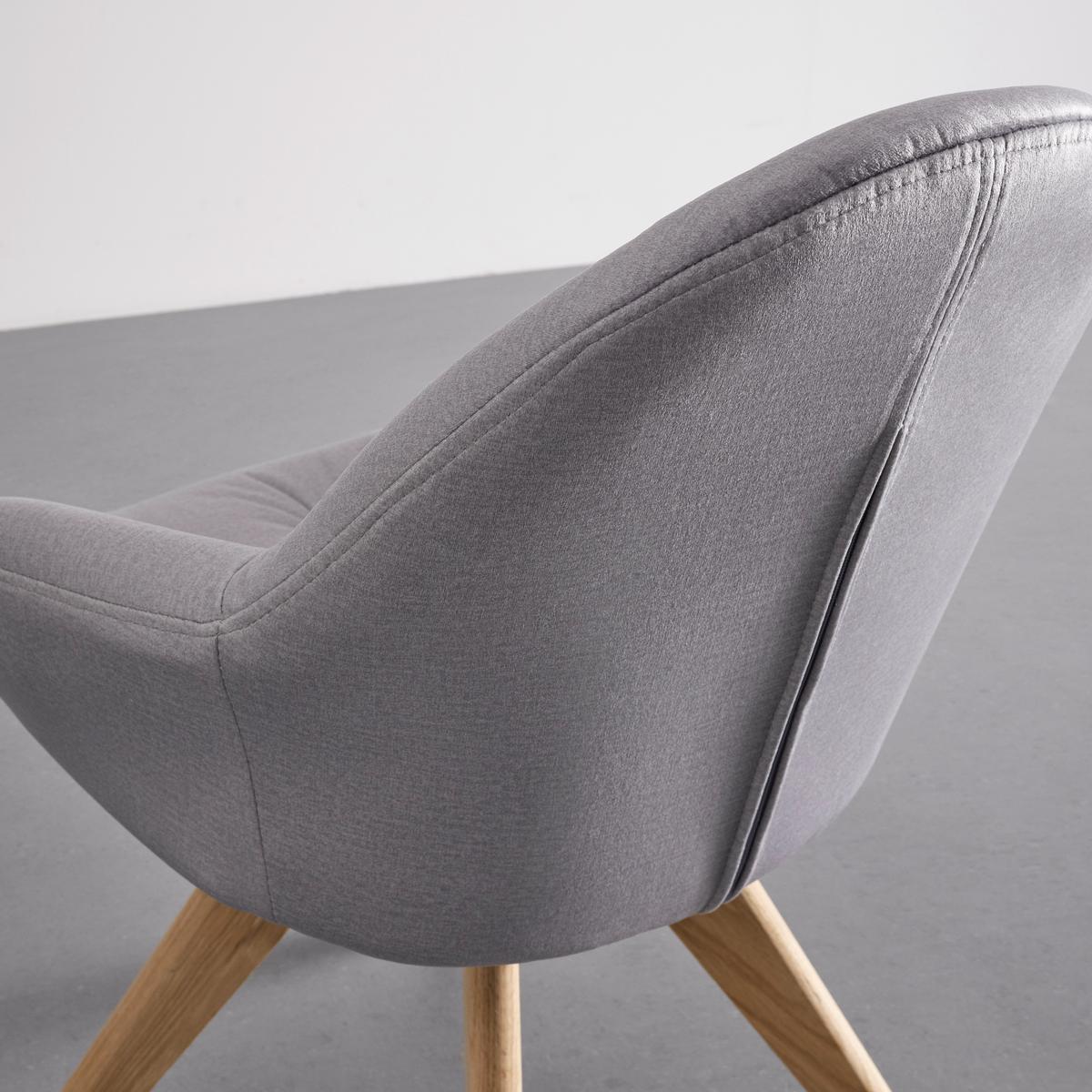 KRZESŁO Z PODŁOKIETNIKAMI LORE - kolor bukowy/jasnoszary, Modern, metal/drewno (59/84/60cm) - Bessagi Home