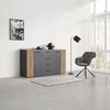 COMMODE CADIX -EXKLUSIV- - noir/anthracite, KONVENTIONELL, matériau en bois/matière synthétique (150/83/42cm) - Mömax