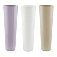 Vază Loretta cca. 50 cm - liliachiu/alb, Konventionell, sticlă (17/50cm) - Mömax