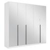 Ormar S Klasičnim Vratima Skyla - bijela/siva, Moderno, drvni materijal/metal (226/210/54cm) - Modern Living