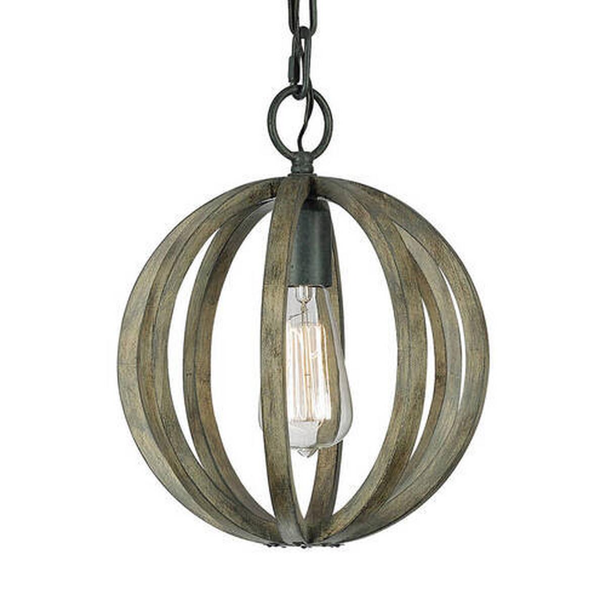 Viseća Svjetiljka Allier Fe-Allier-P-Ww - boje hrasta, Konvencionalno, drvo/metal (25.4/47cm) - Elstead Lighting