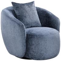 Fotelja Stella - plava/crna, Moderno, drvo/metal (88/77/88cm) - Mömax