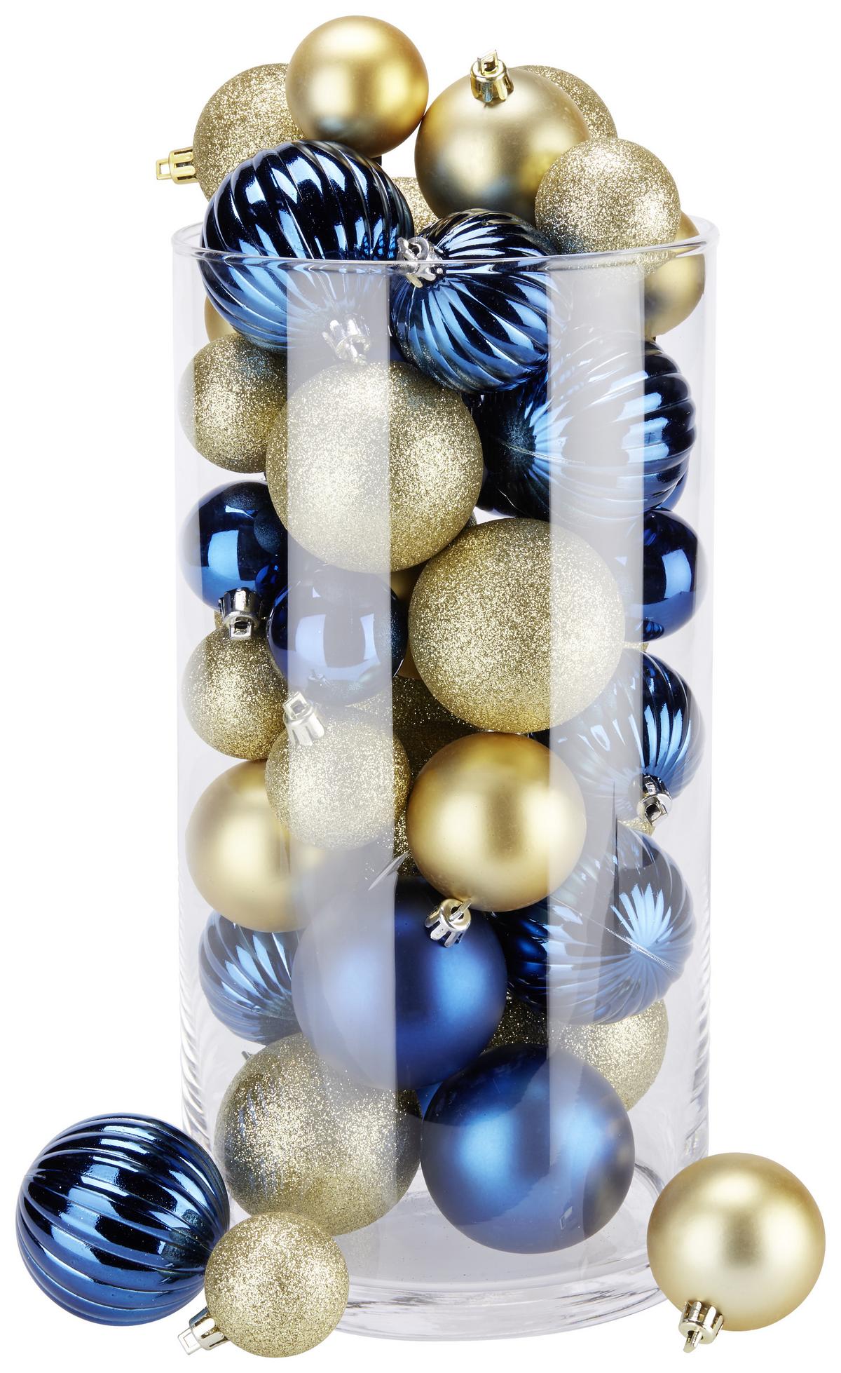 Karácsonyfagömbszett Tom - rózsaszín/piros, műanyag (34cm) - Modern Living