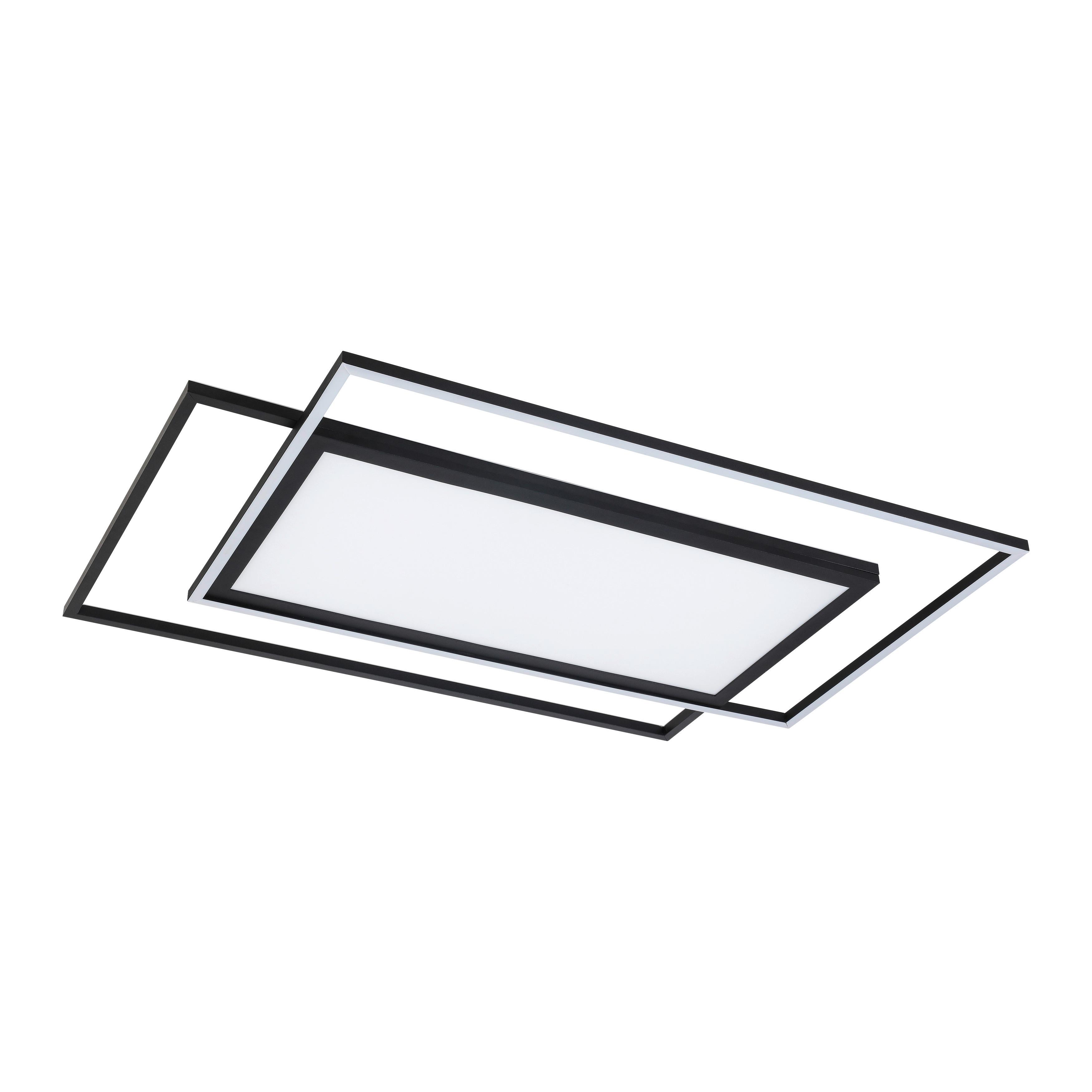 LAMPA SUFITOWA LED CEDRIK - czarny, Modern, tworzywo sztuczne/metal (79/49/5cm) - Bessagi Home