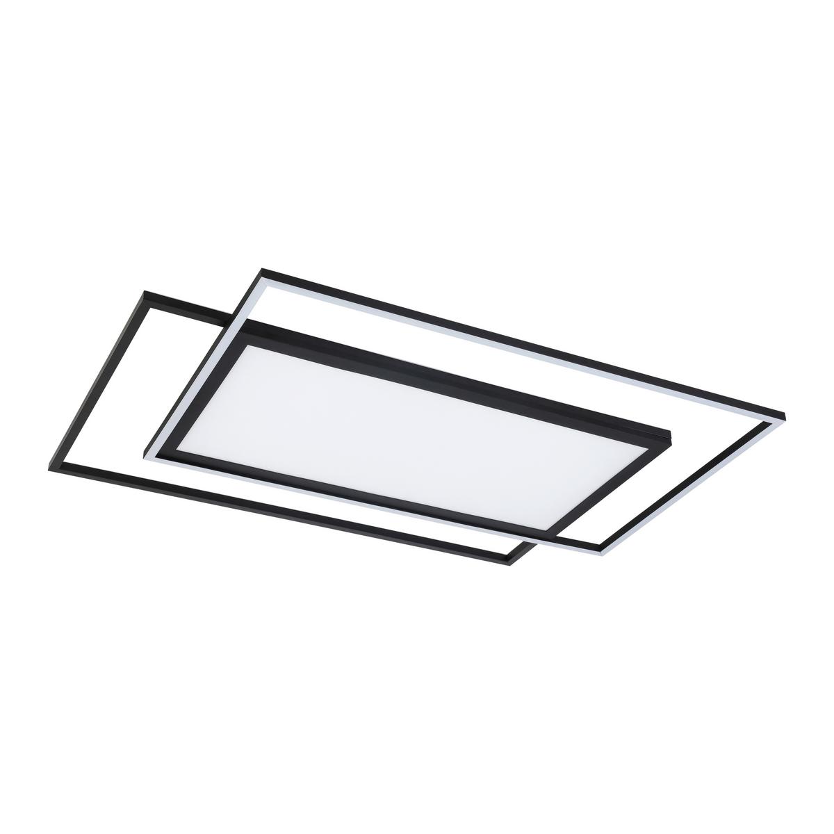 LAMPA SUFITOWA LED CEDRIK - czarny, Modern, tworzywo sztuczne/metal (79/49/5cm) - Bessagi Home