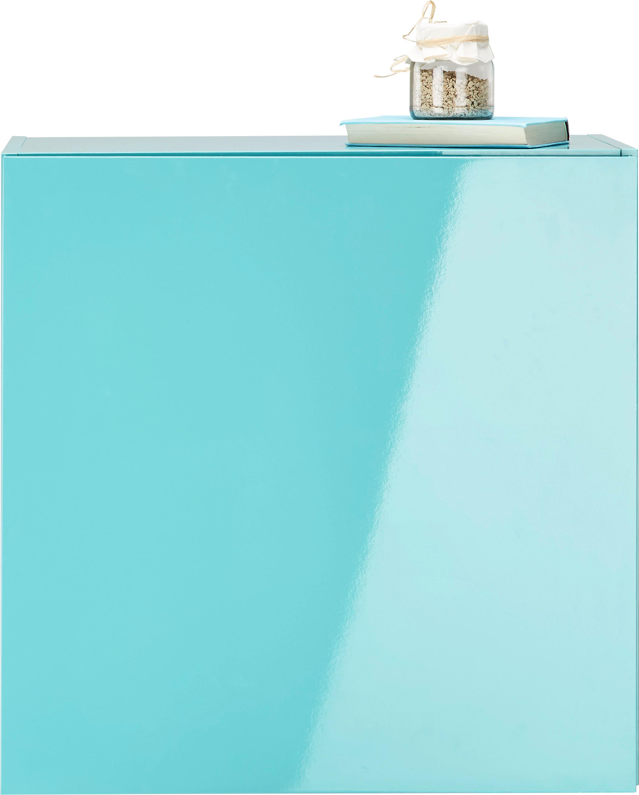 Hängeschrank in Hellblau Hochglanz - Hellblau, MODERN, Holzwerkstoff (60/60/34cm) - Mömax