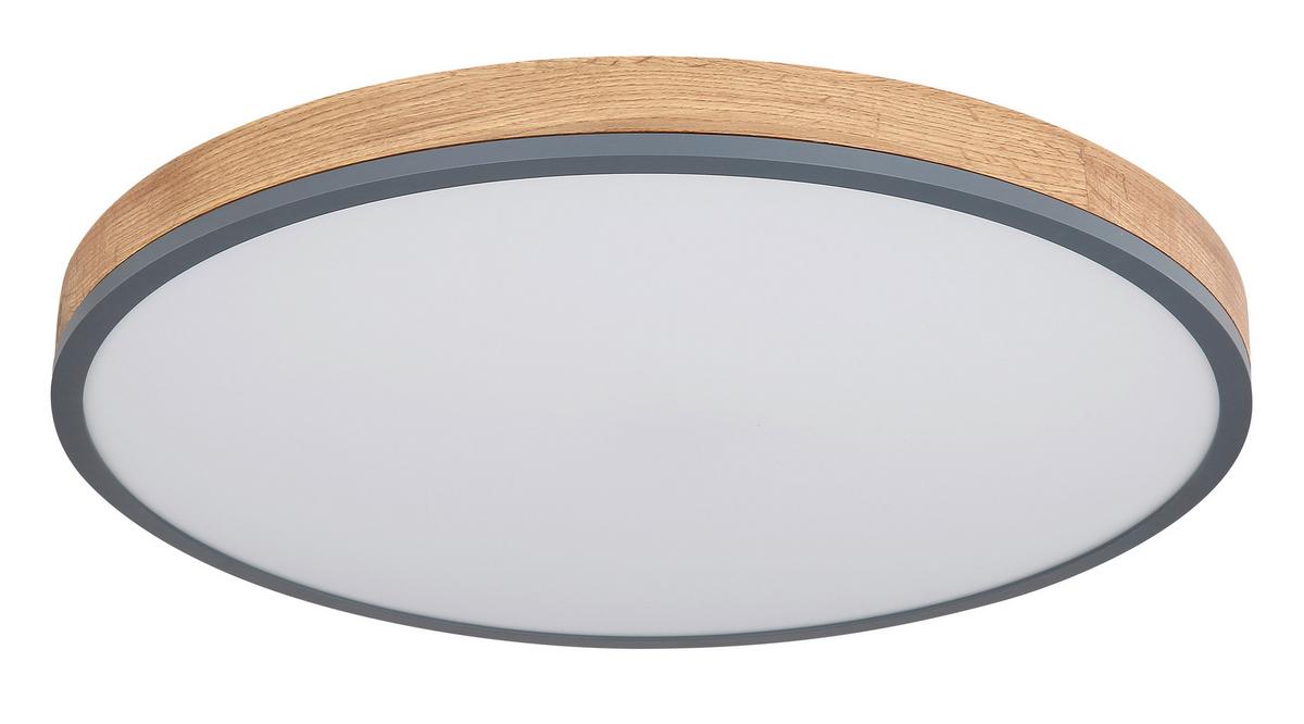 Stropna Led-svetilka Doro, S Sijalko - barve grafita/opal, Natur, kovina/umetna masa (60/8,5cm) - Globo