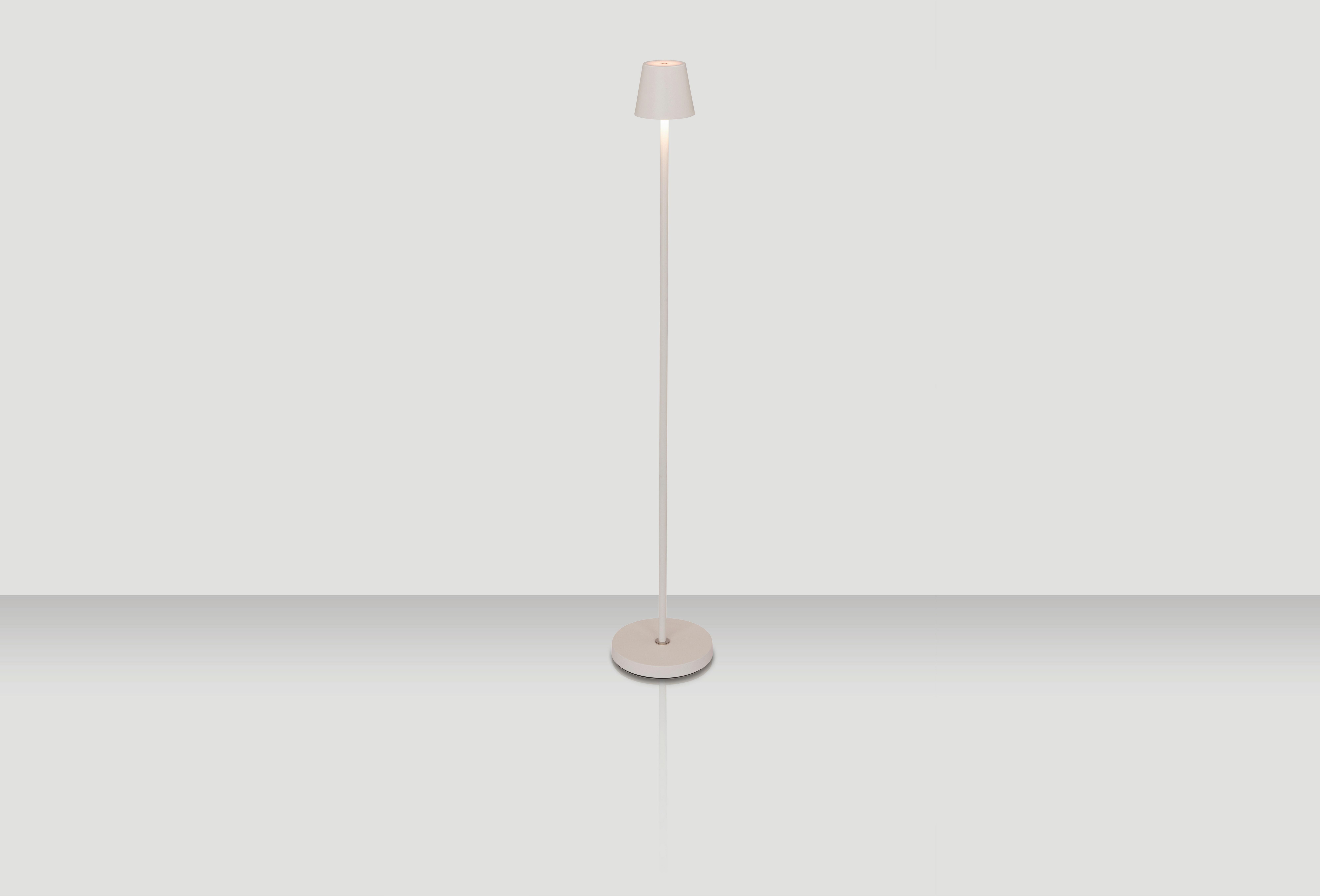 AKUMULATOROWA LAMPA STOJĄCA SEATTLE *SBN* - biały, Konventionell, metal (20/117cm) - Novel