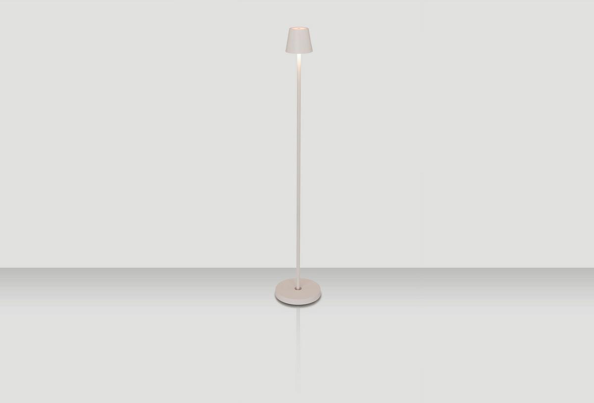 AKUMULATOROWA LAMPA STOJĄCA SEATTLE *SBN* - biały, Konventionell, metal (20/117cm) - Novel