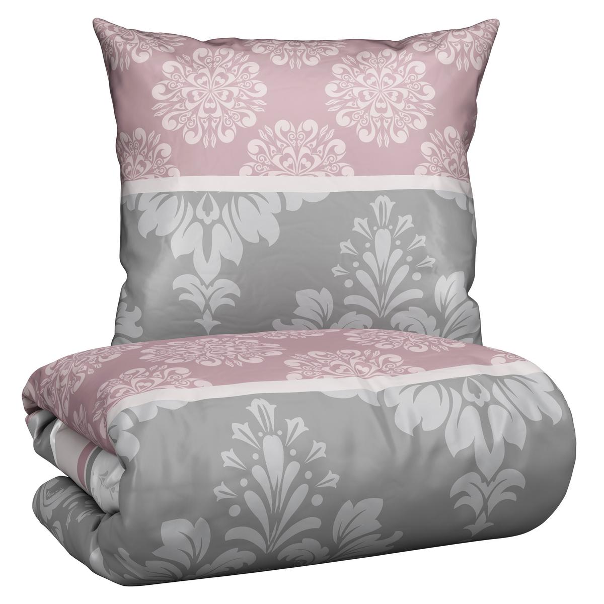 Bettwäsche Yvonne Rosa ca. 135x200cm - Rosa, KONVENTIONELL, Textil (135/200cm) - Modern Living