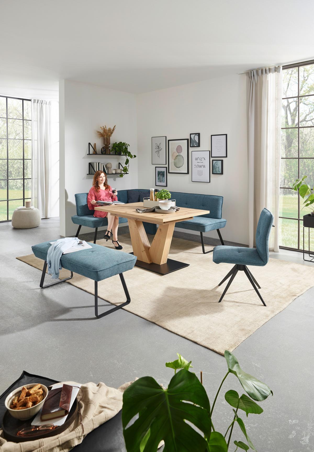 KRZESŁO PLAY - niebieski/czarny, Design, metal/tkanina (46/91/62cm) - Dieter Knoll