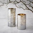 Windlicht Niclas inkl. Led - Silberfarben, MODERN, Glas (9/15cm) - Mömax modern living
