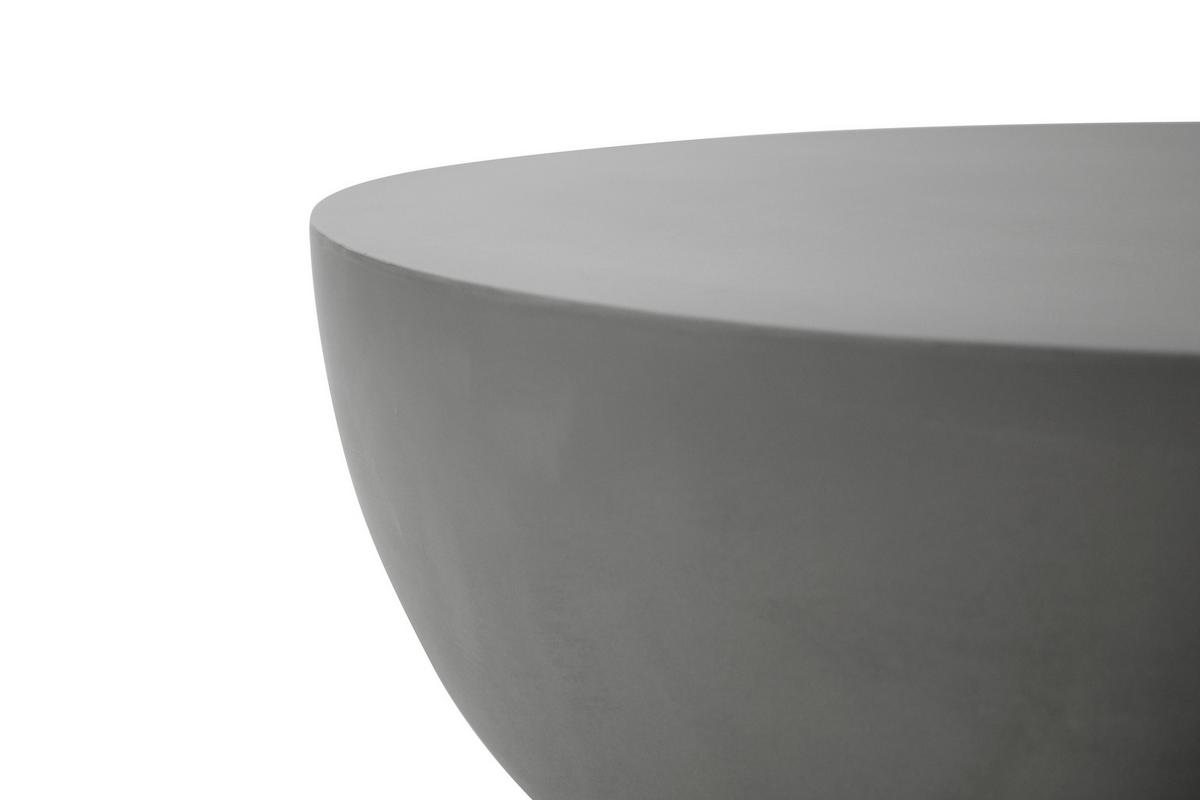 Loungetisch Chronos Faserbeton Hellgrau - Hellgrau, KONVENTIONELL, Stein (87/87/35cm) - Gardenson