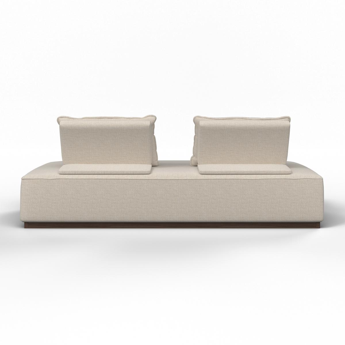 Dvosjed Christina - boje oraha/bež, Moderno, drvni materijal/drvo (215,5/87/106cm) - Bessagi Home
