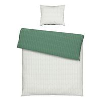 Bettwäsche Tegola In Grün/natur Ca. 160x210cm - Naturfarben/Grün, Modern, Textil (160/210cm) - Modern Living