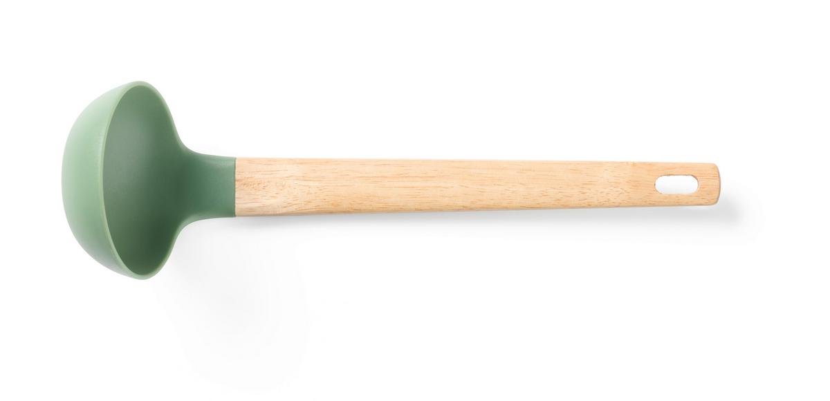 ZESTAW PRZYBORÓW KUCHENNYCH AE-C269BA1303 - kolor naturalny/ciemnozielony, Basics, tworzywo sztuczne/drewno - Homeware Profession.