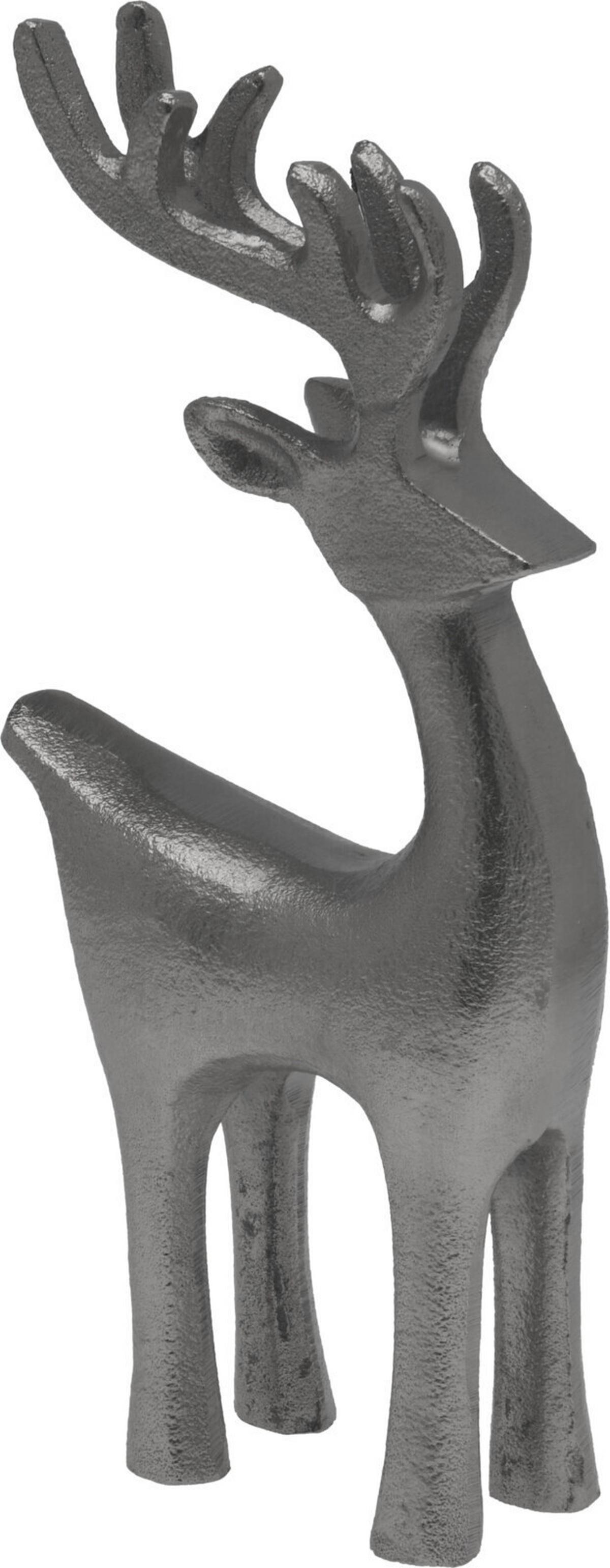 Dekor Szarvas Deer Silver - arany, fém (10,5/5/22cm)