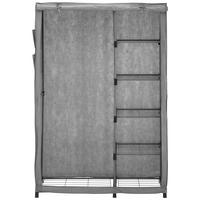 Ormar Kläck - siva, Konvencionalno, metal/tekstil (116/173/50cm) - Modern Living