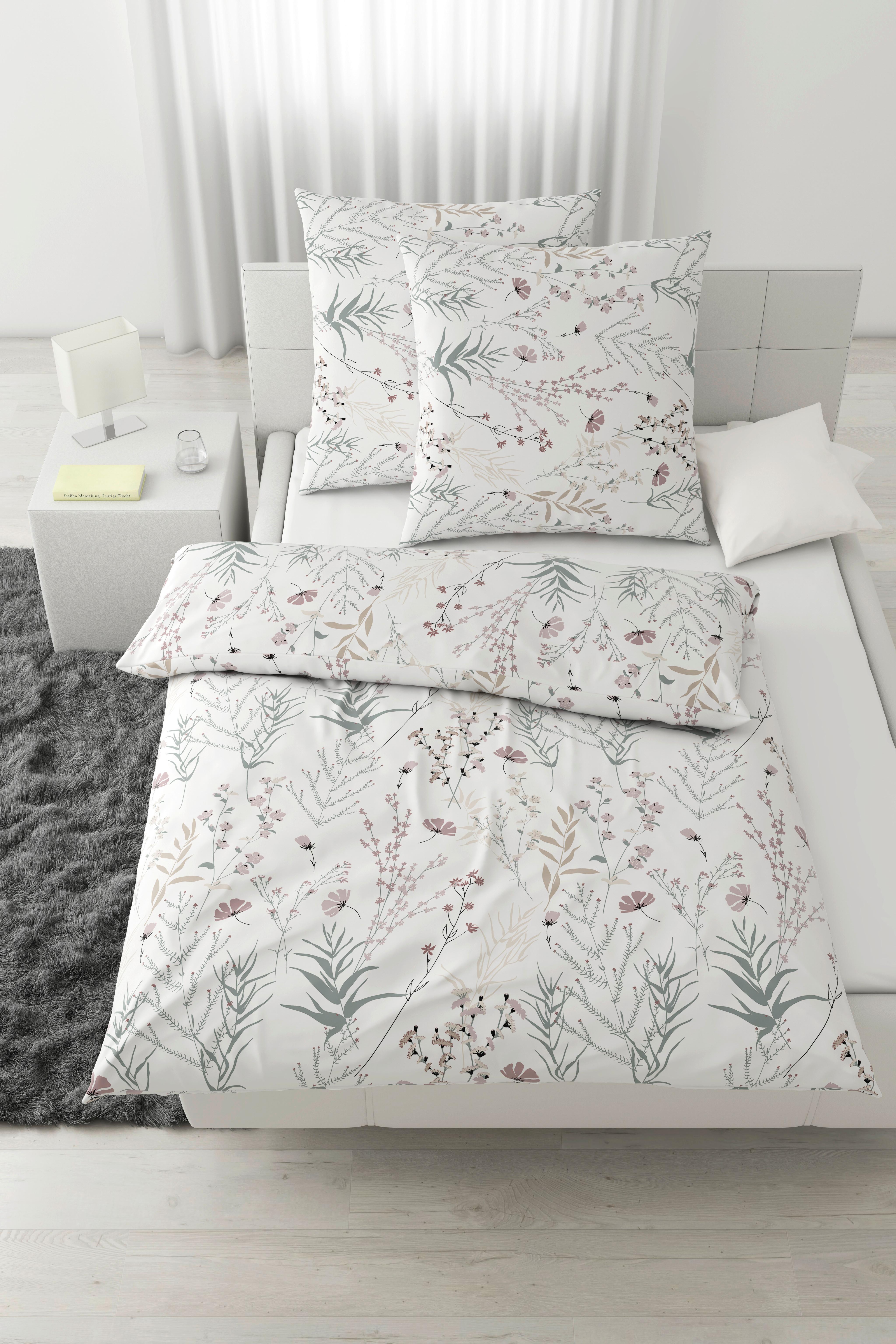 Bettwäsche Lina XXL Weiß ca. 200x200cm - Weiß, KONVENTIONELL, Textil (200/200cm) - Mömax