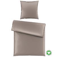 Bettwäsche Bio-Sophia Uni Taupe ca. 135x200cm - Taupe, Natur, Textil (135/200cm) - ecoTree