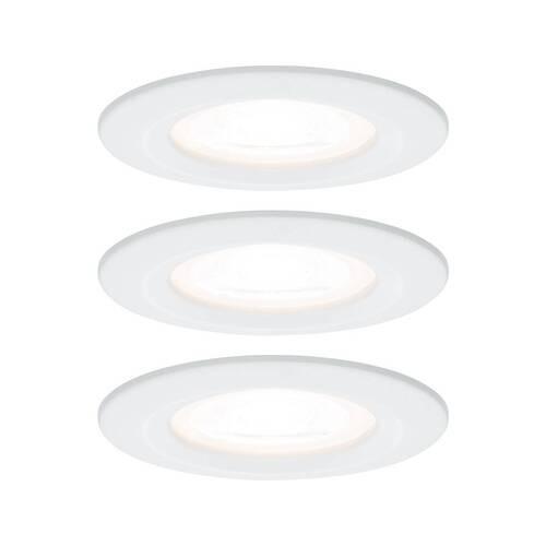 Deckenleuchte Nova max. 6,5 Watt, 3-teilig - Weiß, Basics, Metall (7,8cm) - Paulmann