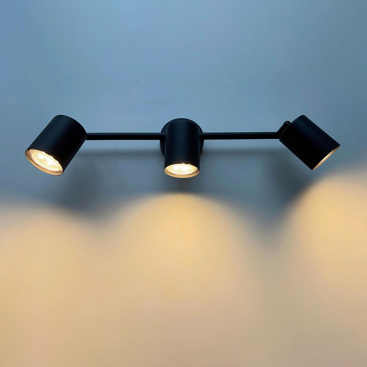 LED-Deckenleuchte Vano Schwarz max. 4 Watt - Schwarz, Basics, Metall (42/8/12cm) - Fischer & Honsel