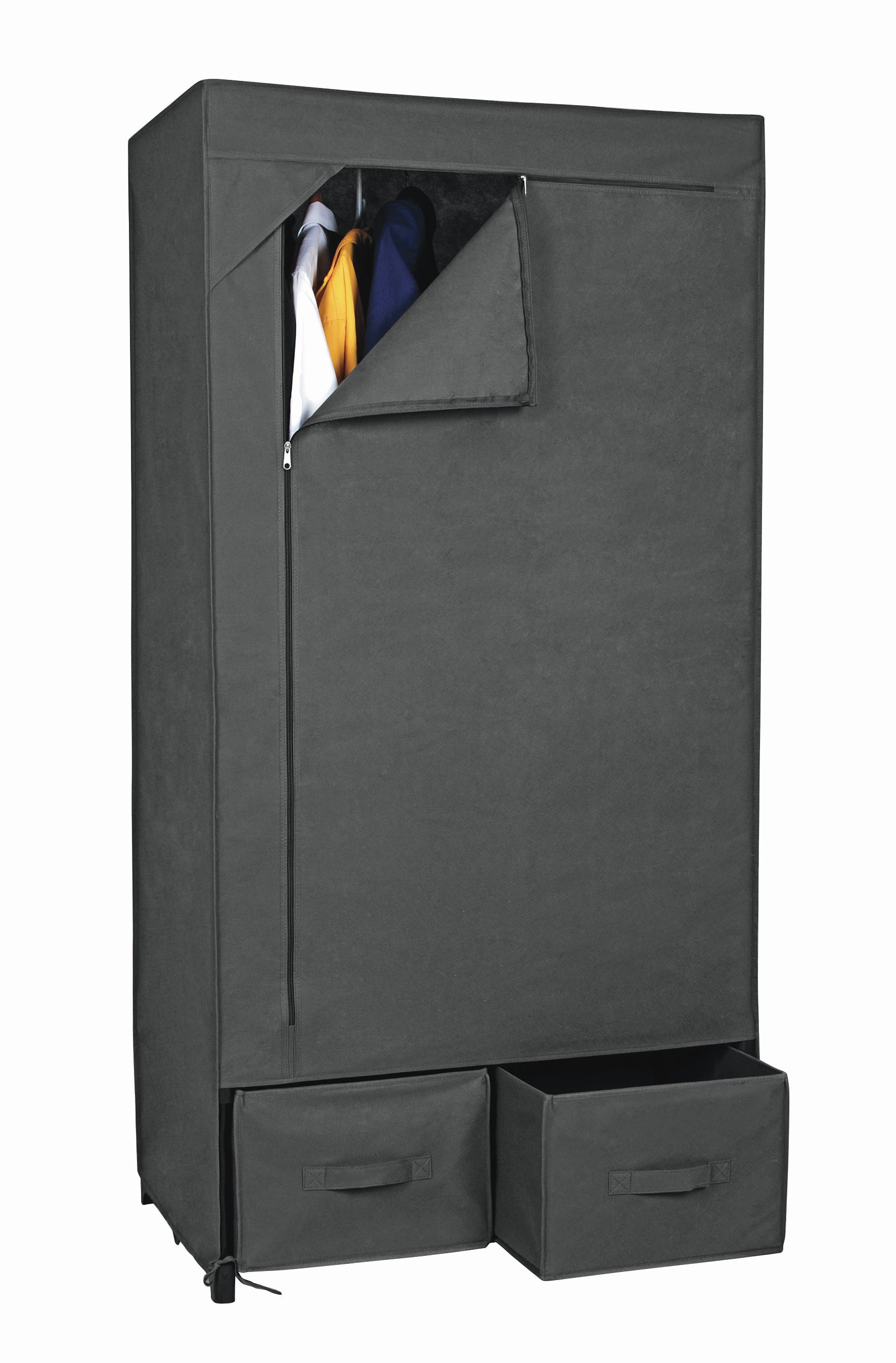 Omara Iz Blaga Ritsch-ratsch, Temno Siva - temno siva, Moderno, kovina/tekstil (80/160/50cm)