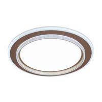 LED-Deckenleuchte Prol Weiß/Cappuccino max. 24 Watt - Champagner/Weiß, MODERN, Kunststoff/Metall (46/5,5cm) - Mömax