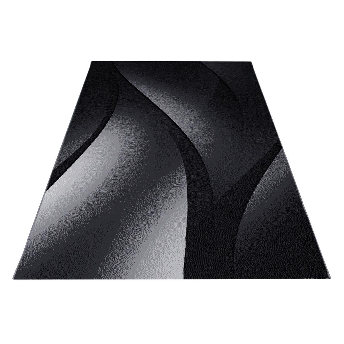 Tkana Preproga Plus, Črna/bela, Ca. 120x170cm - črna/bela, Design, tekstil (120/170cm) - Novel