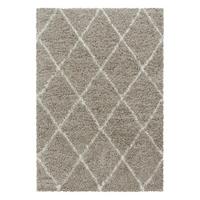 Hochflorteppich Alvor Beige ca. 80x250cm - Beige, Basics, Textil (80/250cm) - Novel