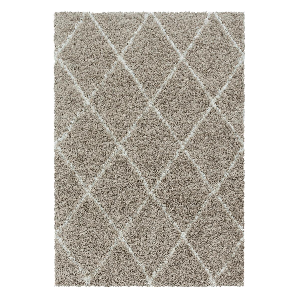 Hochflorteppich Alvor Beige ca. 80x250cm - Beige, Basics, Textil (80/250cm) - Novel
