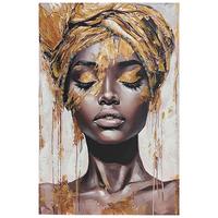 Tablou Eimy cca. 80x120 cm - maro/maro bej, Modern, lemn/textil (80/120/3cm) - Mömax