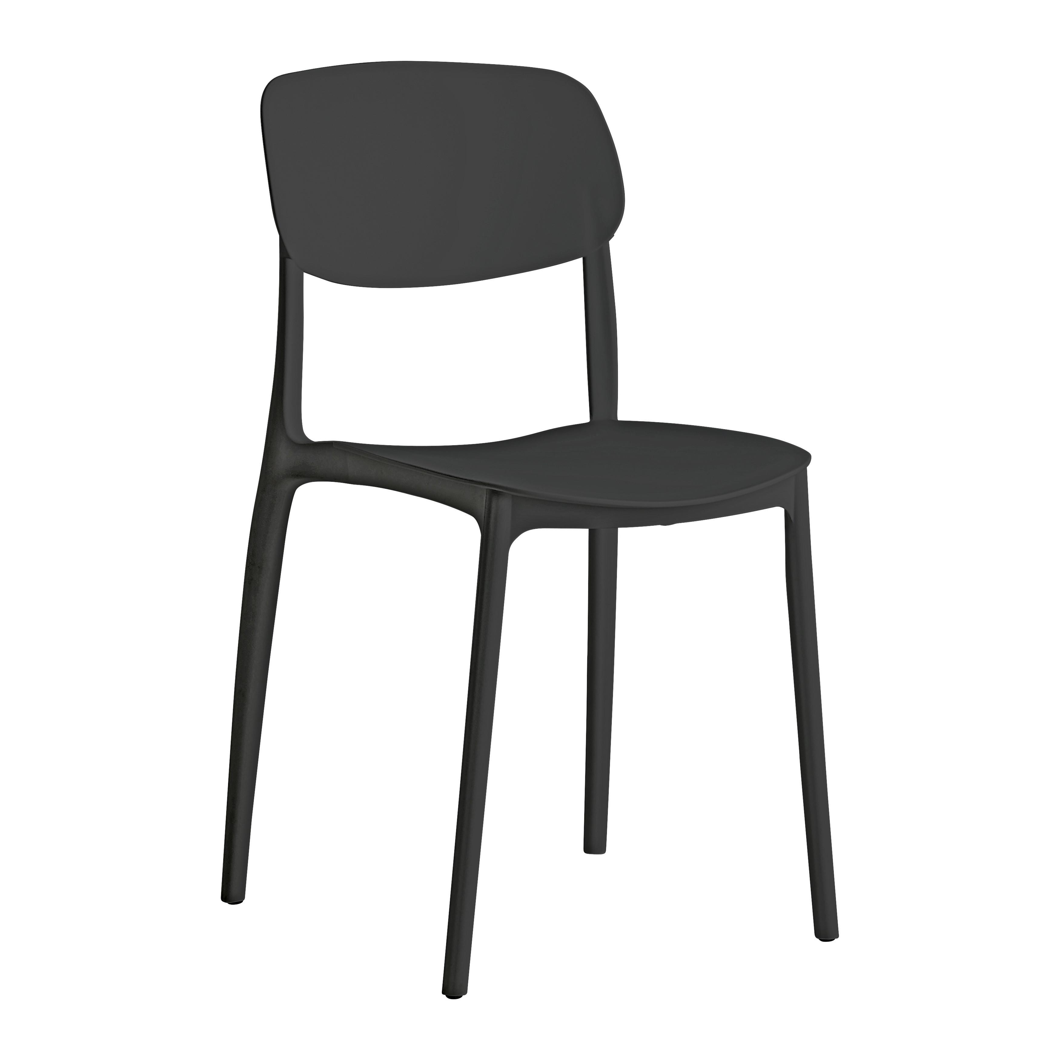 Stuhl Jiri Schwarz - Schwarz, MODERN, Kunststoff (44/78/49cm) - Based