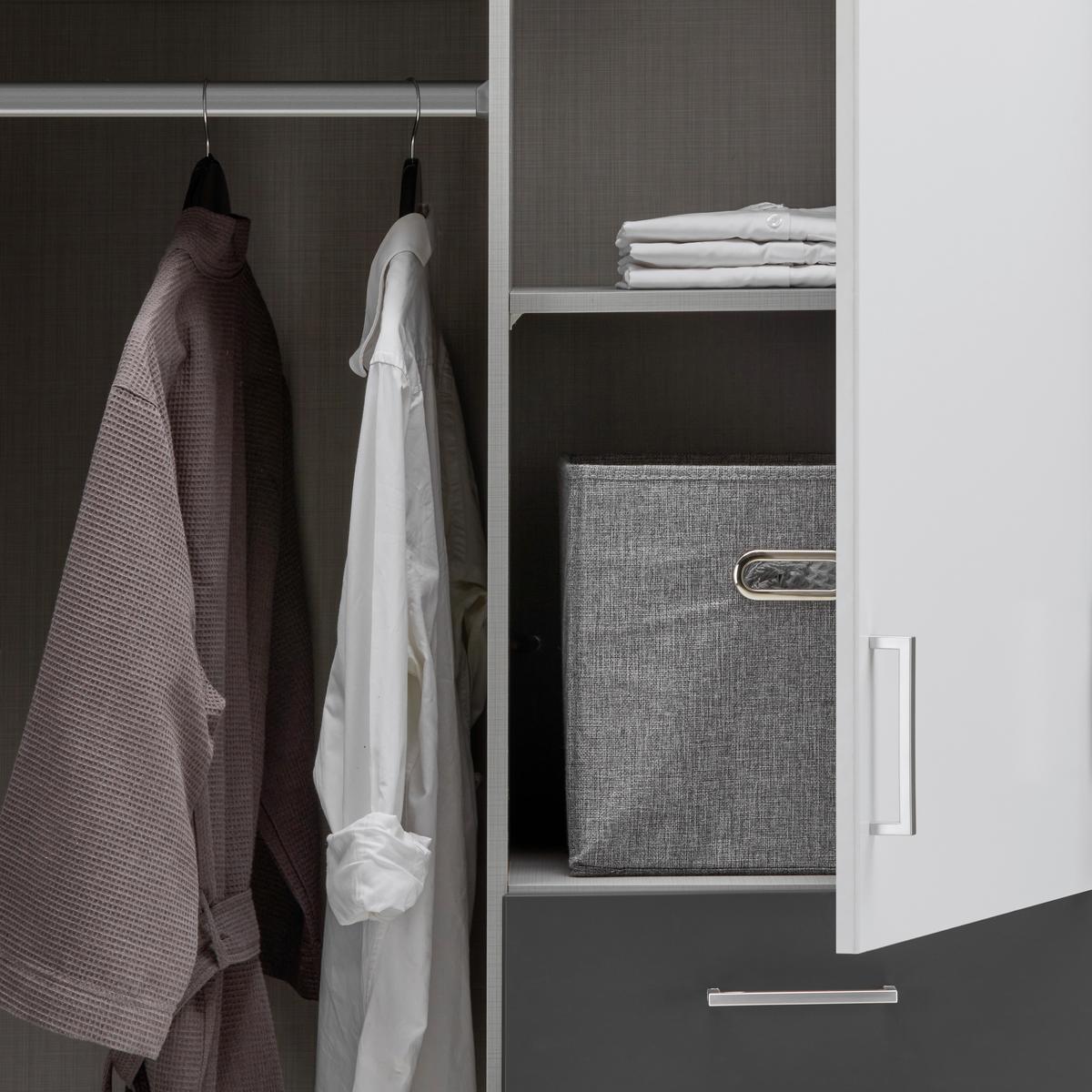 Ormar S Klasičnim Vratima Click - bijela/boje grafita, Konvencionalno, drvni materijal/plastika (135/199/58cm) - Modern Living