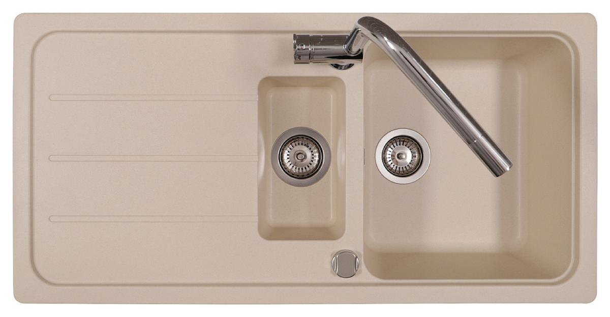 Pomivalno Korito Austin, 100x50cm - krem barve, Design, kamen (100/20/50cm) - Respekta