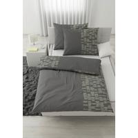 Posteljina Brush Strokes 200x200/2x60x80cm - antracit, tekstil (200/200cm) - Modern Living