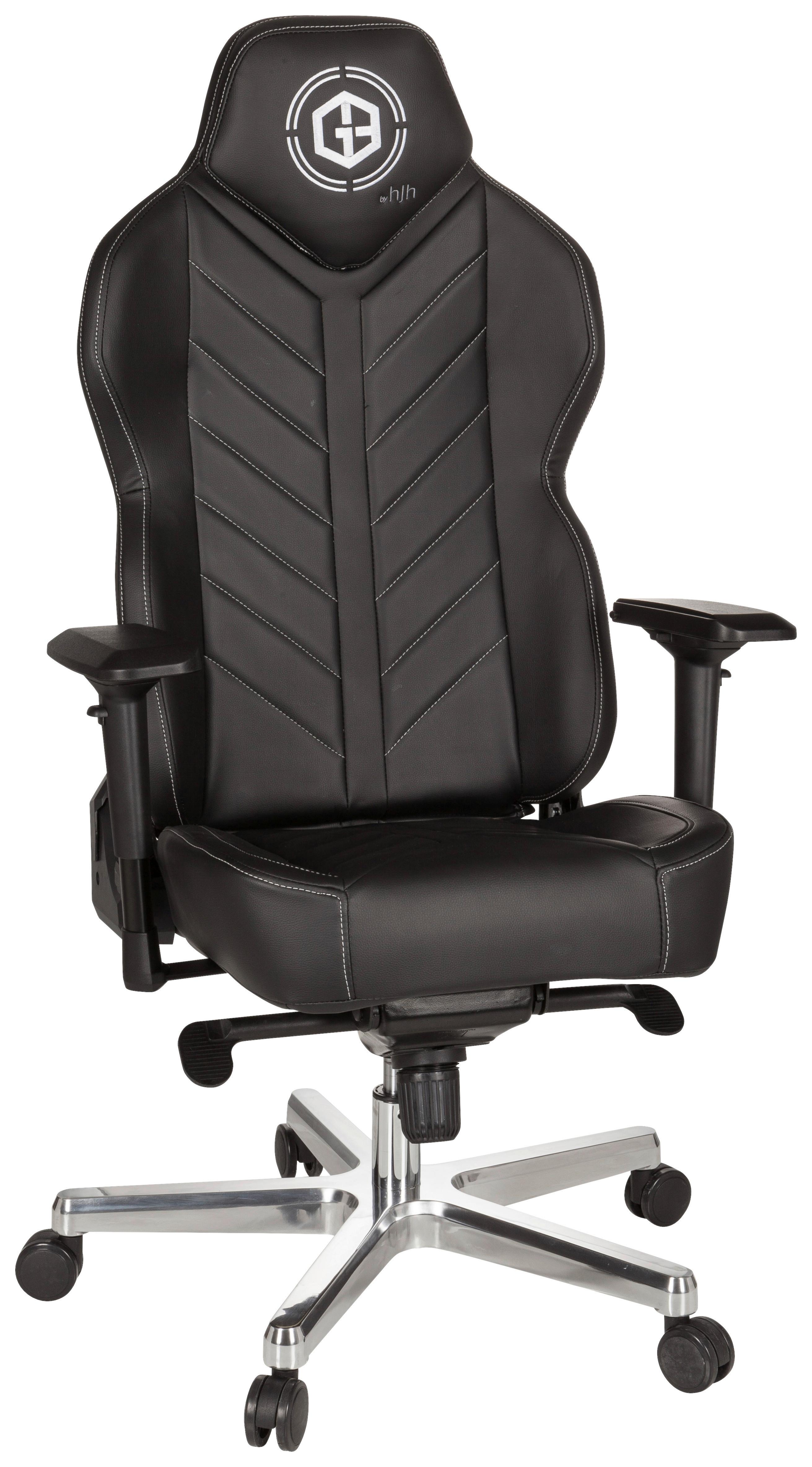 Vrtljivi Stol Gamebreaker Colossus, Črna - črna/bela, Moderno, kovina/umetna masa (70/139/58cm) - MID.YOU